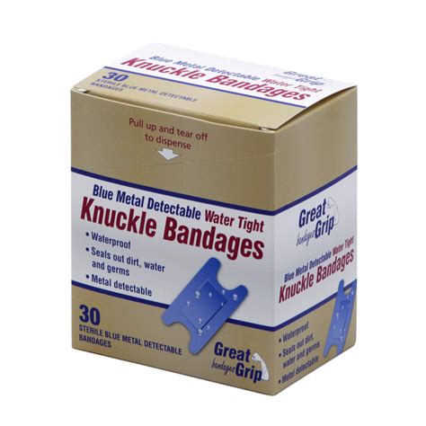 blue metal detectable fabric bandages|blue waterproof bandages.